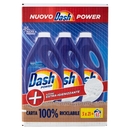 Dash Detersivo Lavatrice Liquido per Bucato Power Azione Extra Igienizzante 3x21=63 Lavaggi 3x1050ml